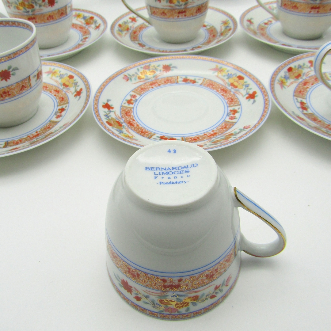 Limoges Bernardaud Service Caf Personnes Porcelaine Pondichery