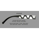 Branches Dilem "ZH" Aspect Brillant  ZH202 - Limonade-noir-blanc