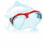 Masques de Plongée Matrix Cristal/Rouge - Adaptable à la vue
