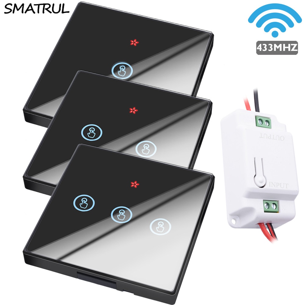 SMATRUL smart home interrupteur tactile sans fil lumière RF