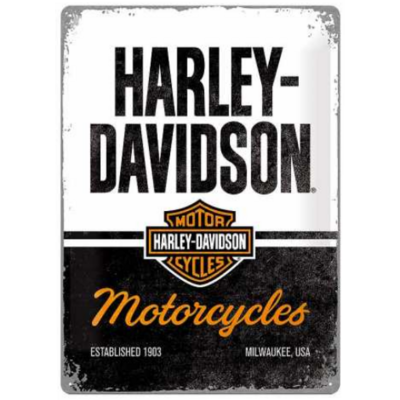 Plaque M Tal Harley Vintage X Garage Atelier Les Plaques