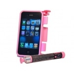 Coque IPHONE ROSE 3 ou 4 avec Aérosol Neutralisant Gaz Poivre