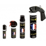 Pack Aérosols Lacrymogènes GAZ CS 25, 50, 75 et 300 ml
