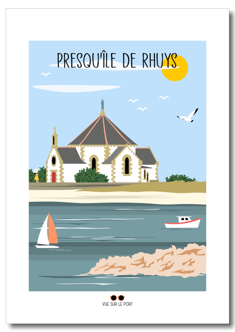 Affiche Presqu île de Rhuys Affiches Affiches Morbihan vuesurleport