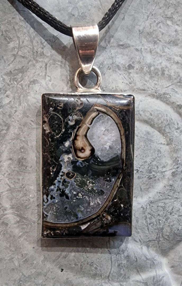 Pendentif Agate Turitelle Pendentifs Pendentifs Sertis Argent Les