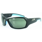 Lunettes Julbo Dirt - Noir Mat / Bleu - Cat. 3 Polarisé