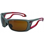 Lunettes Julbo Pipeline - Titane / Rouge - Cat. 3 Polarisé