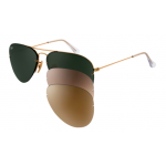 Lunettes Ray-Ban Clip in Flip out - RB3460 001-71