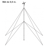 MAT HAUBANE EN KIT SOUTHWEST WINDPOWER POUR EOLIENNE
 AIR BREEZE et AIR-X