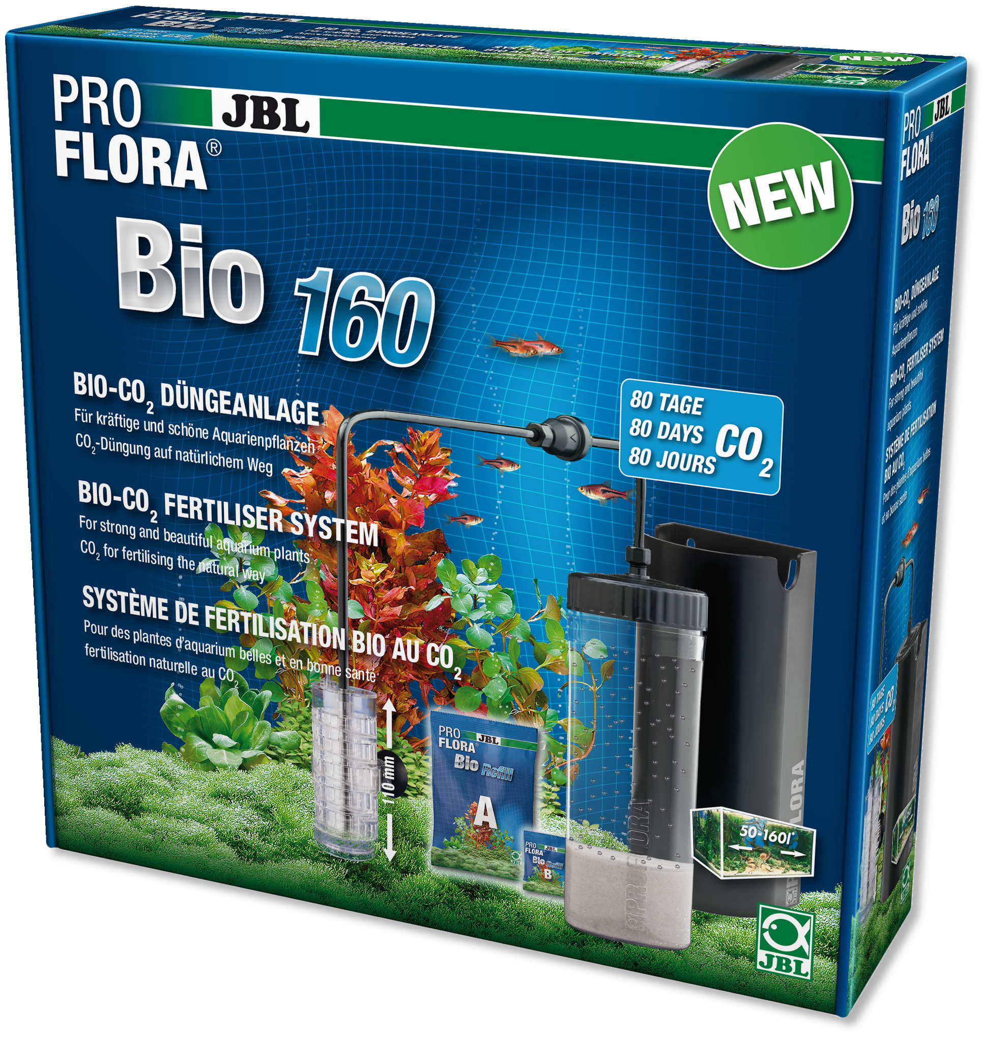 JBL Proflora Bio 160 Kit Fertilisation Au Bio CO2 Avec Diffuseur