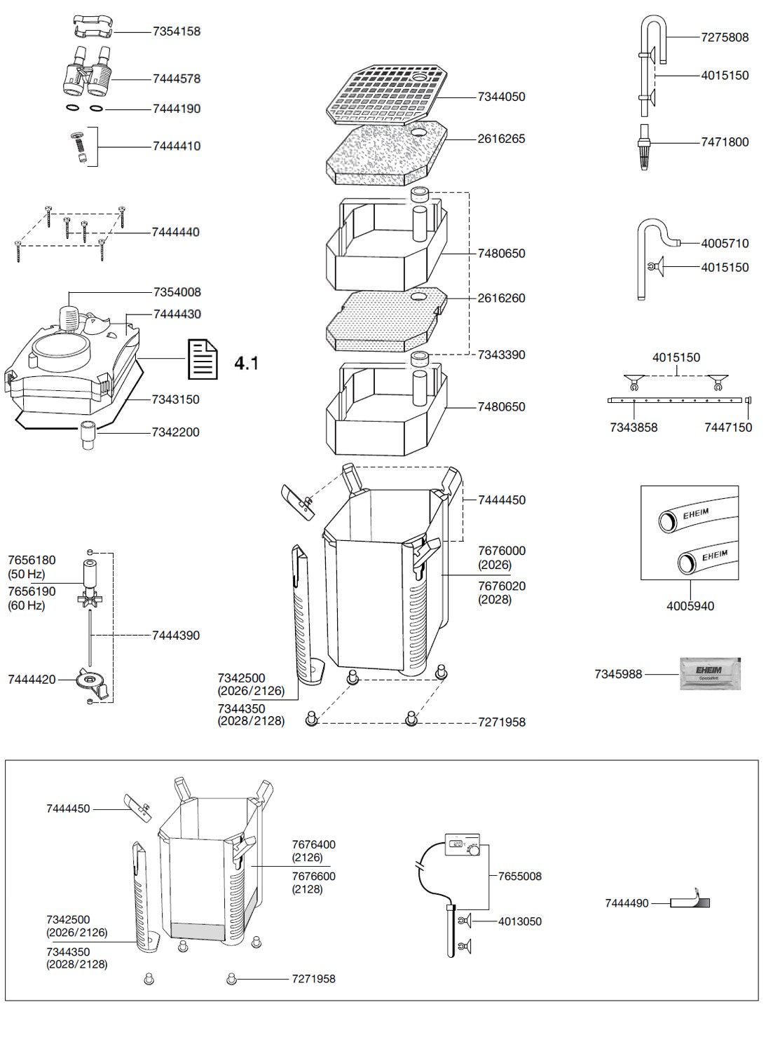 Schema pompe eheim