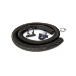TUNZE - Tuyau d'évacuation 1075/2 longueur 2m avec supports et colliers