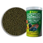 TROPICAL - Cichlid Herbivore Small Pellet 250ml nourriture végétale avec Spirulina pour cichlidés jeunes et de petite taille