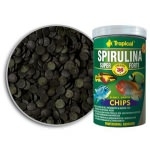 TROPICAL - Super Spirulina Forte Chips 1L nourriture végétale sous forme de chips pour poissons exigeants