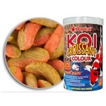 TROPICAL - Koi Croissant Colour 10L + 15% gratuit bâtonnets bicolores avec ail, pour koi