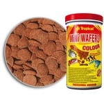 TROPICAL - Mini Wafers Colour 90gr. pastilles descendantes avec astaxanthine, pour crustacés et poissons mangeant dans le fond