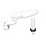 WAVE - Cosmos Zen Artist Blanc laqué 13w éclairage pour nano aquarium avec ampoule spéciale eau douce