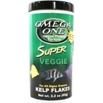 OMEGA ONE - Kelp Flakes 62 gr. nourriture en flocons pour poissons d'eau douce et d'eau de mer brouteurs d'algues