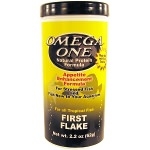 OMEGA ONE - First Flake 62 gr. nourriture en flocons idéale pendant l'acclimation des poissons d'eau douce et marins