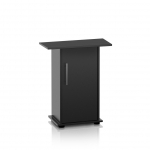 Meuble Juwel Rekord 600 pour aquarium de 61 x 31 cm maxi. Couleur noir avec étagère et porte