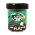 OMEGA ONE - Veggie Rounds 56 gr. nourriture en tablette à base de Varech pour poissons d'eau douce et d'eau de mer herbivores