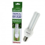 WAVE - Ampoule fluocompact Tropical River 13w 8500°k culot E27 pour aquarium d'eau douce