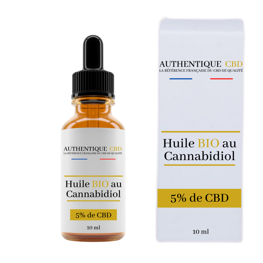 Huile de CBD Bio 5 Détente et Anti Stress Livraison Offerte