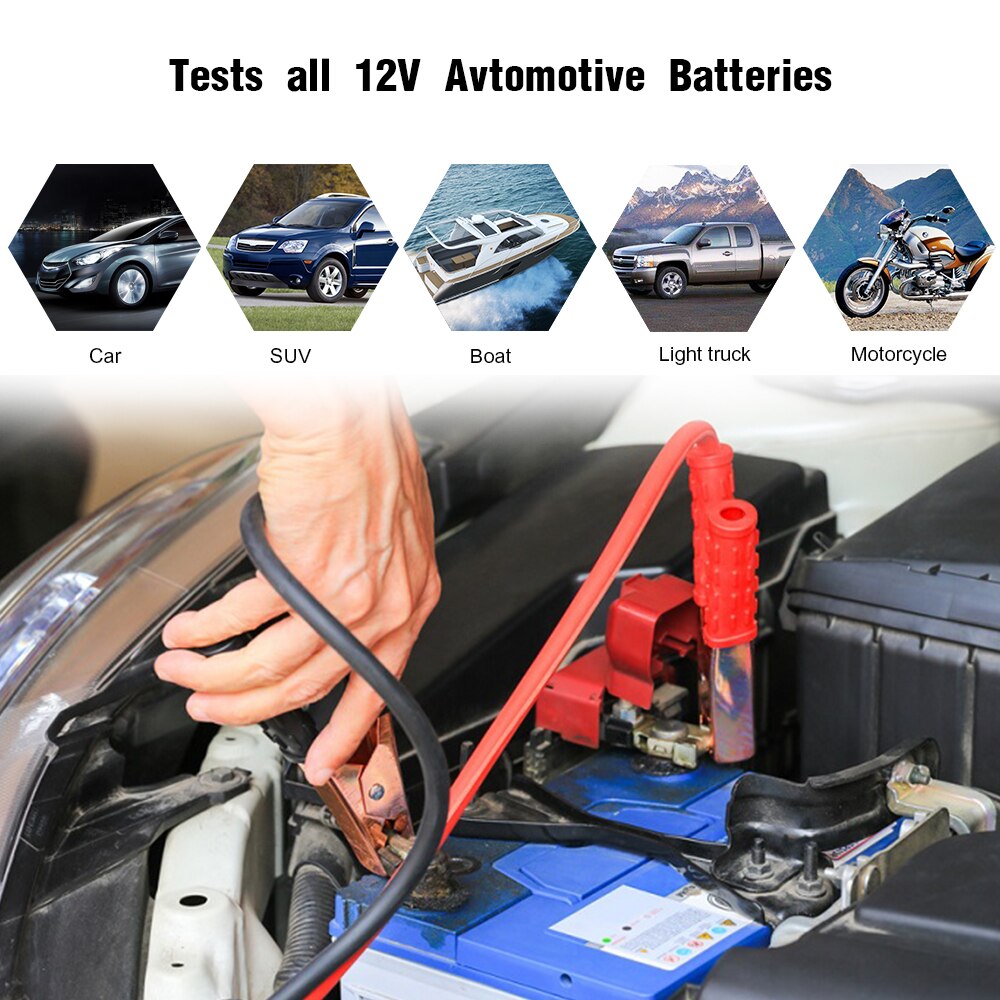 KONNWEI testeur de batterie de voiture KW208 12 V 100 à 2000CCA