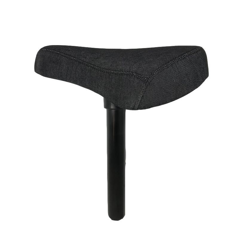 SELLE COMBO GENERIQUE BLACK DENIM SELLES TIGES BMX FREESTYLE Combo