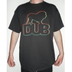 Tee shirt DUB BMX Lion 3D black/rasta