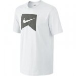 Tee shirt NIKE Ribbon Icon white/flat pewter