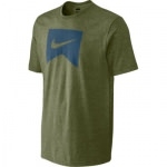 Tee Shirt NIKE Icon olive khaki/utility blue
