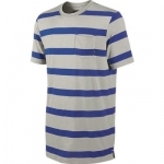 Tee shirt NIKE Hype stripe lite bone