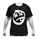 Tee shirt BSD spray acid face black