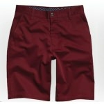 Short FOX Essex Pinstripes Rouge Chiné