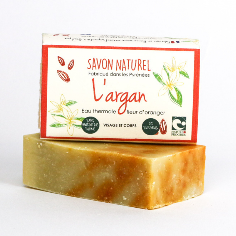 Savon saponifié à froid LARGAN Nature Progrès Vegan