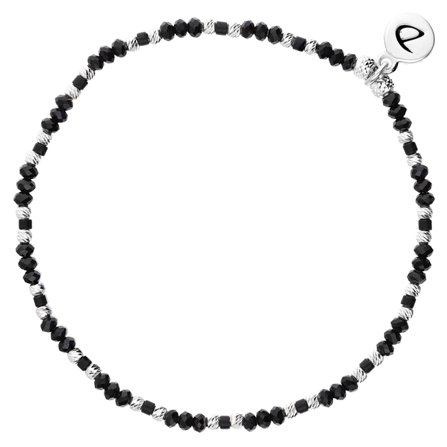 Bracelet Elastique Perles Noires Nusa Doriane Bijoux