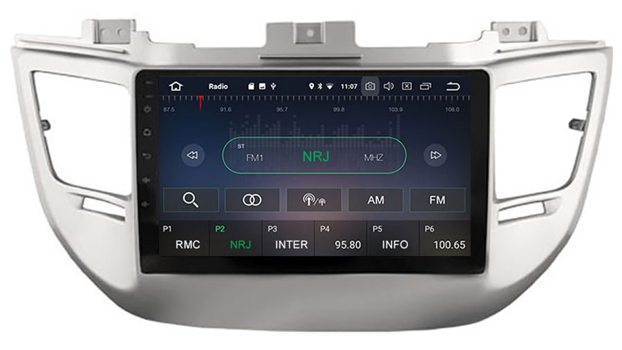 Autoradio Tactile GPS Android Et Carplay Sans Fil Hyundai Tucson