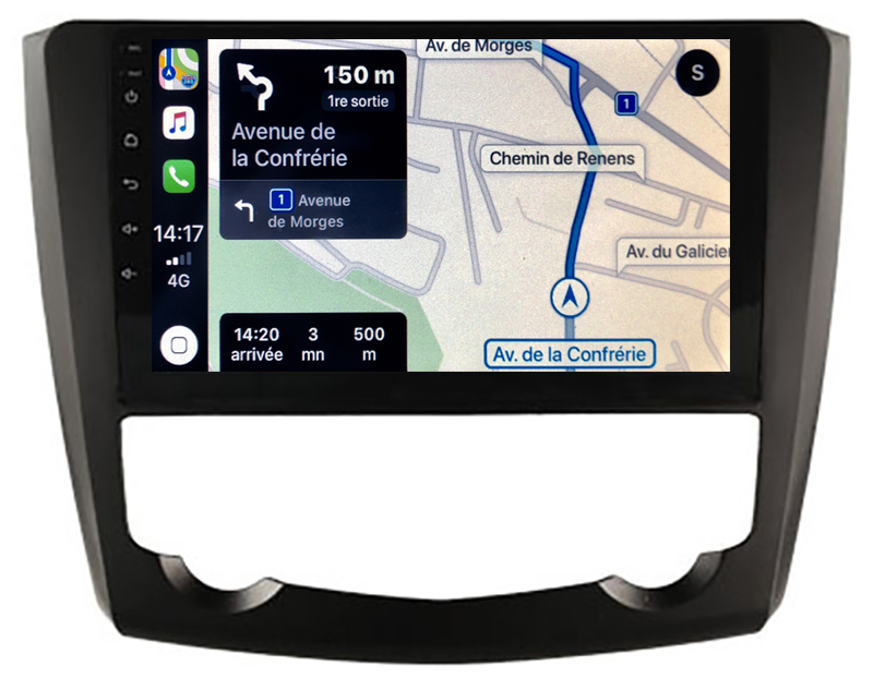 Autoradio Tactile GPS Android Et Carplay Sans Fil Renault Kadjar