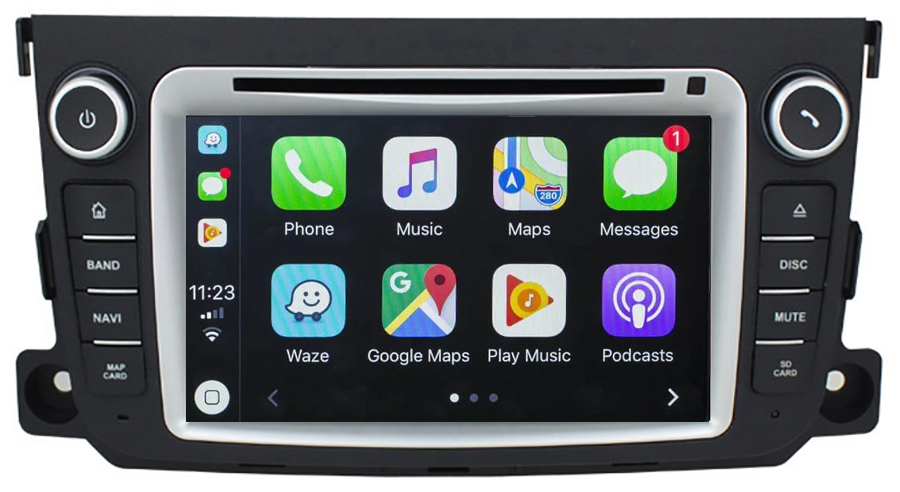 Autoradio Tactile GPS Android 10 0 Et Apple Carplay Smart Fortwo