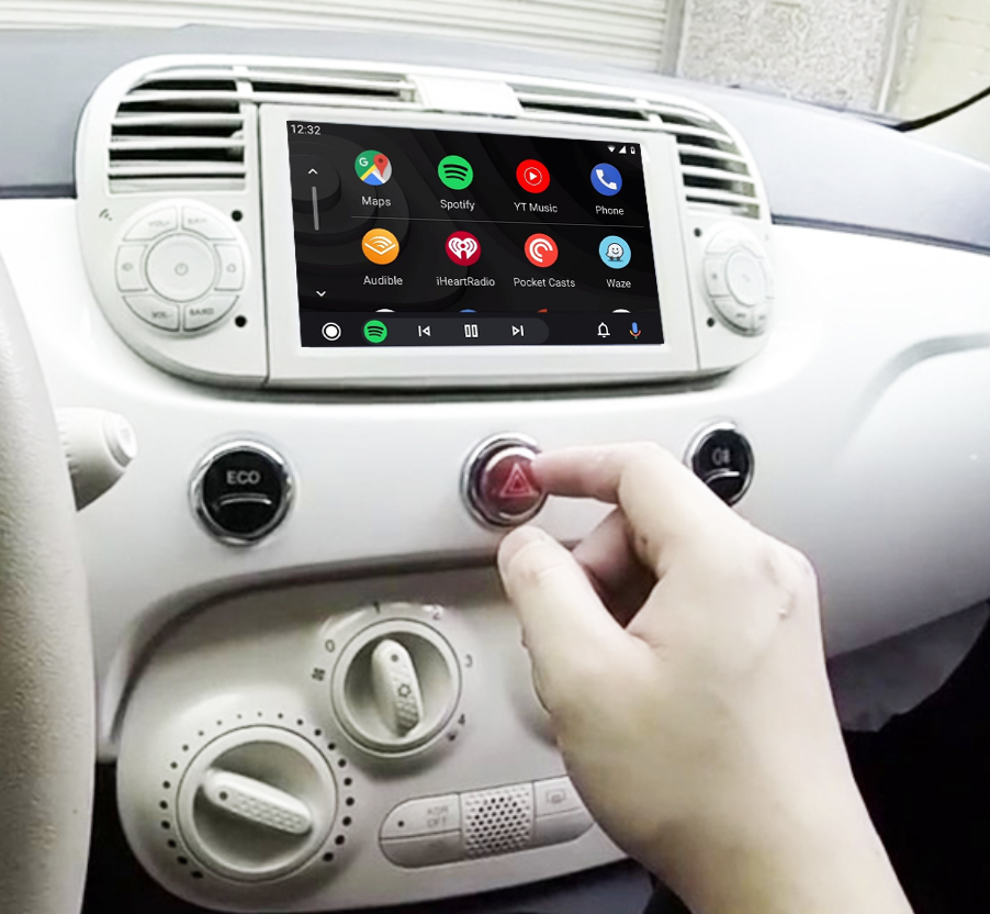 Autoradio Tactile GPS Android 12 0 Et Apple Carplay Fiat 500 HighTech