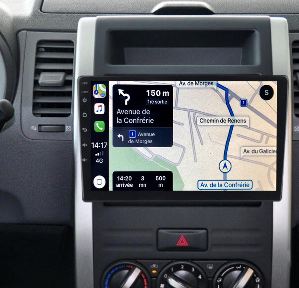 Autoradio Tactile Gps Android Et Carplay Sans Fil Nissan X Trail