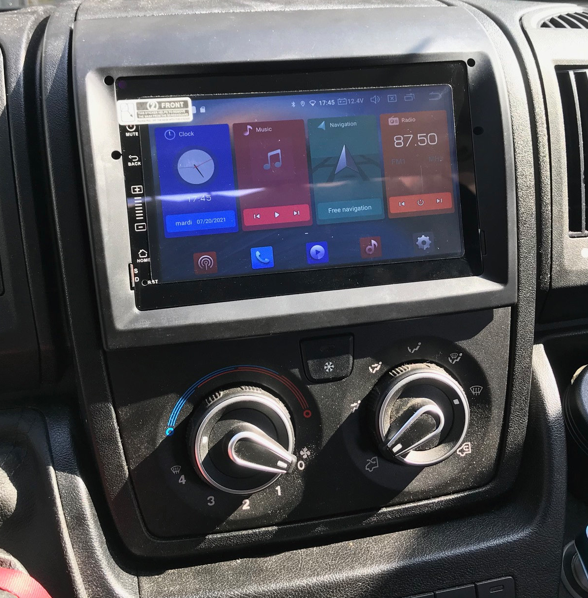 Autoradio Tactile Gps Et Apple Carplay Sans Fil Fiat Ducato