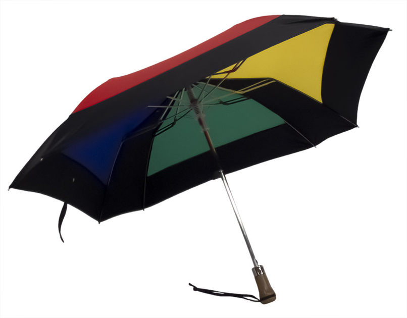 Parapluie Pliant Carré Multicolore et Noir DESS