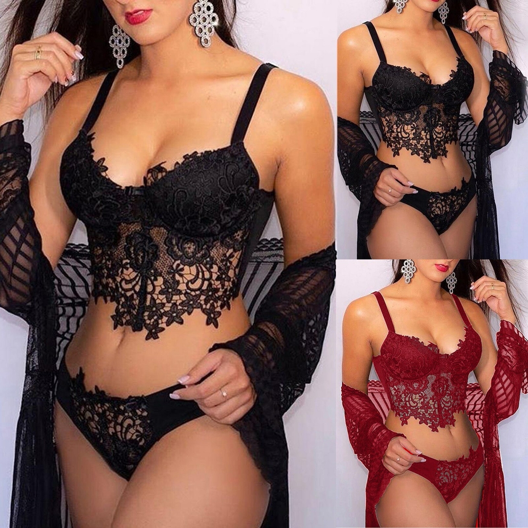 Ensemble De Lingerie En Dentelle Pour Femme Mode Lingerie Fine Pour