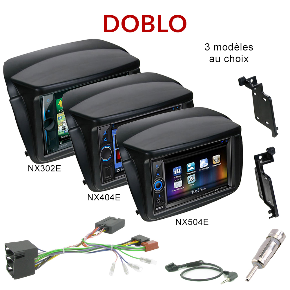 Autoradio GPS Fiat Doblo depuis 2010 DVD écran tactile