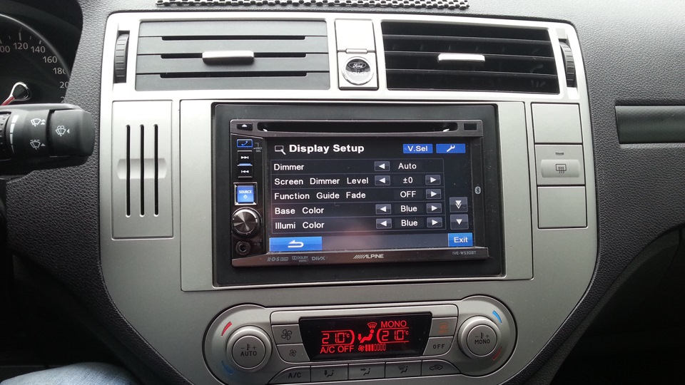 Autoradio 2 DIN Alpine Ford C Max Kuga Transit S Max USB CD Bluetooth