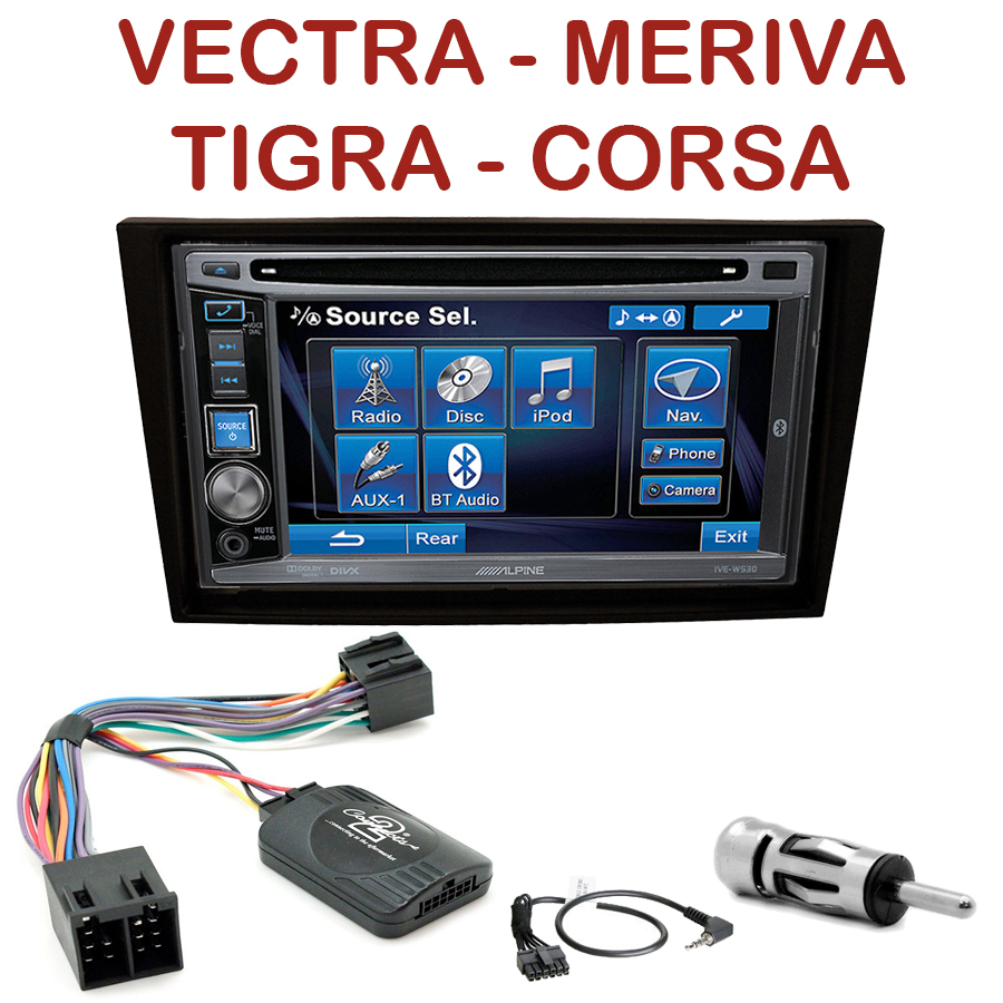 Autoradio 2 DIN Opel Agila Vectra Meriva Alpine 2 DIN Usb Cd Mp3