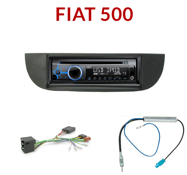 Autoradio 1DIN Fiat 500 Poste cd/usb/mp3/wma Clarion Fiat