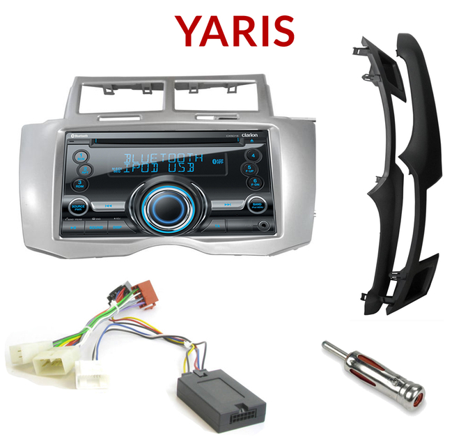 Autoradio 2DIN Toyota Yaris Poste CD usb bluetooth iPod Clarion